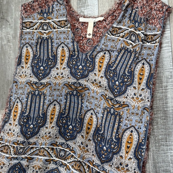 Burning Torch Women's Gray Summer Palace Silk Popover top ❤️ - Picture 6 of 10